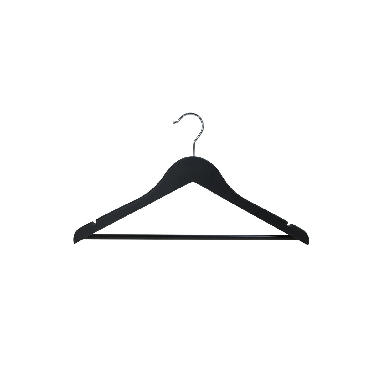 Wooden hanger - Black - 50 pcs.
