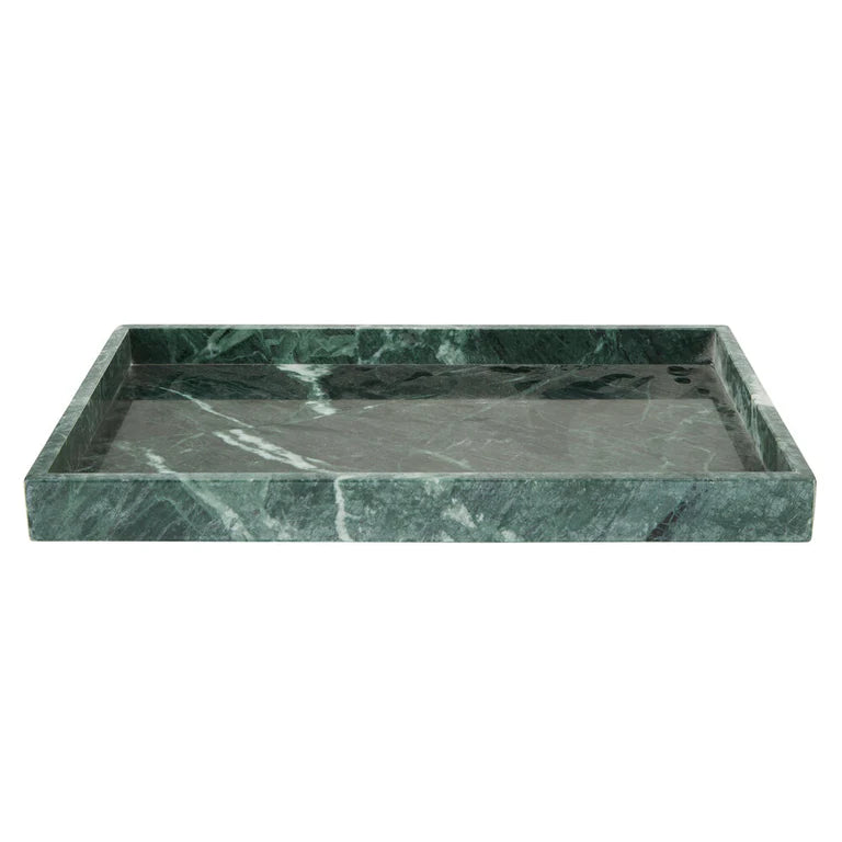 Green marble tray