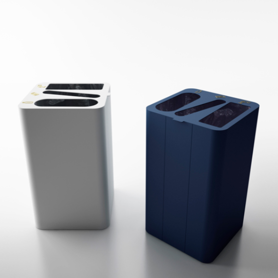 DROP TOP - Triple - Waste bin