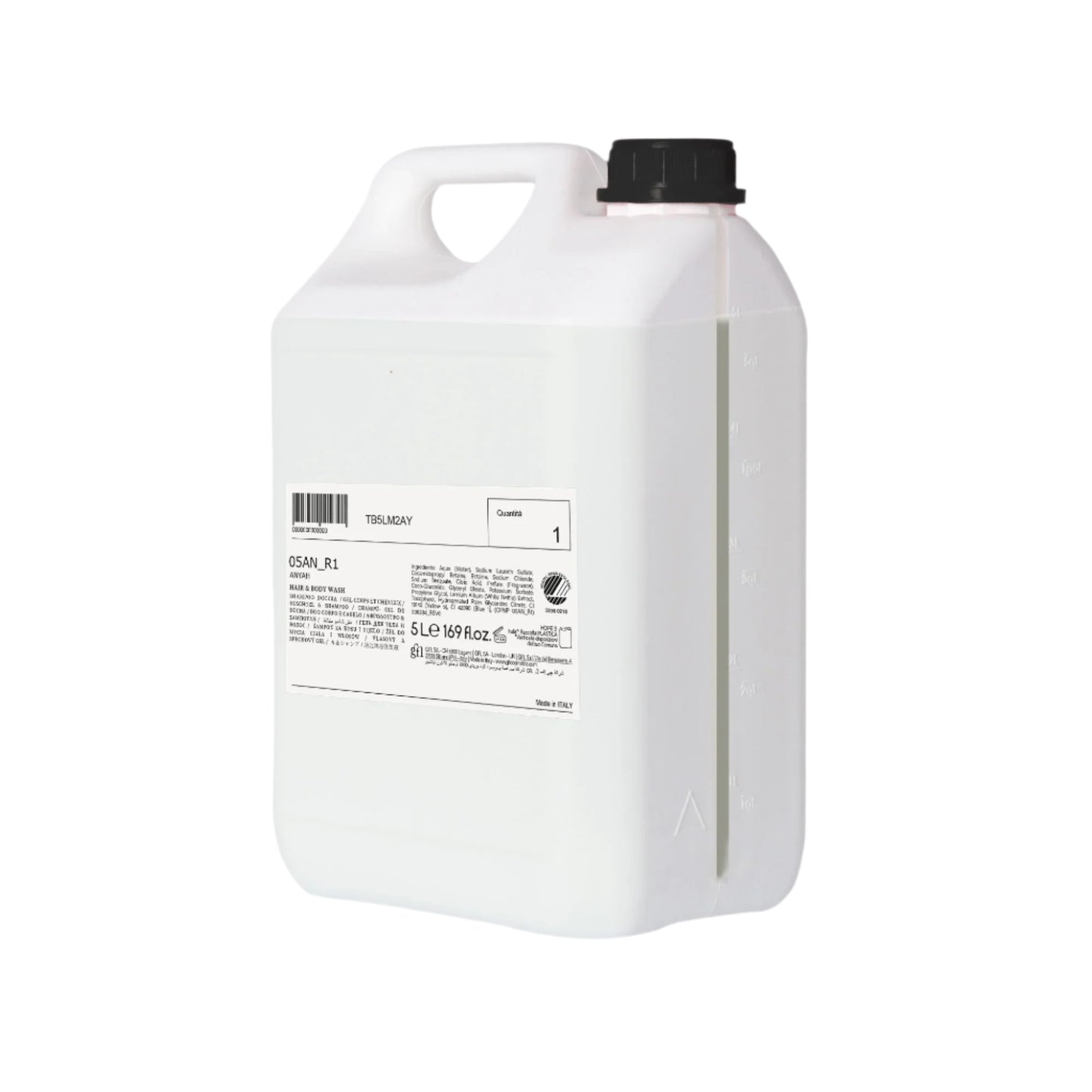 Anyah Gentle Hair & Body Wash - Nordisk Svanemærket - 5L