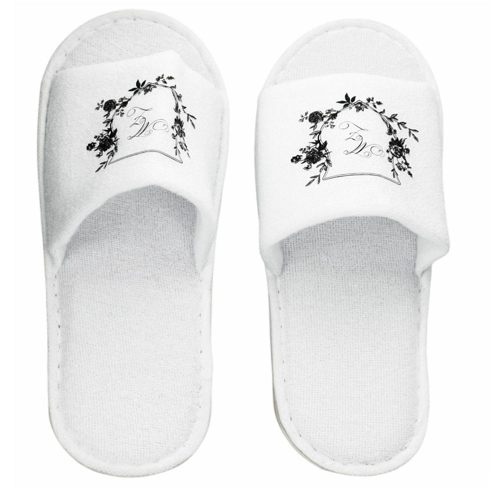 Slippers med logo