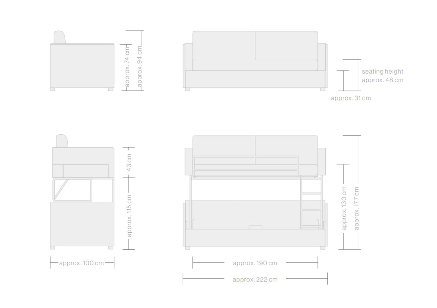 Bunk bed - Merano